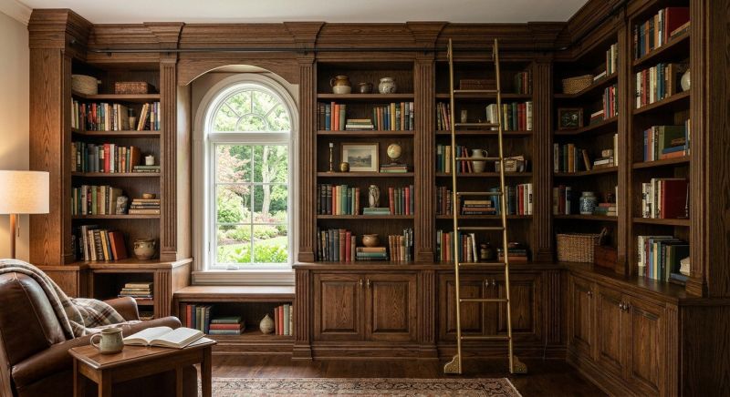 Built In Bookcase Installation in Annapolis, MD
