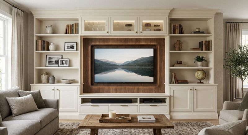 Built In Tv Cabinetry in Durham, NC