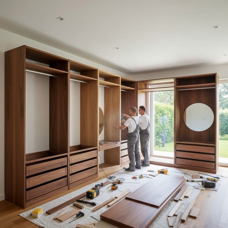 Custom Bookcase Installation in Woodbridge, VA