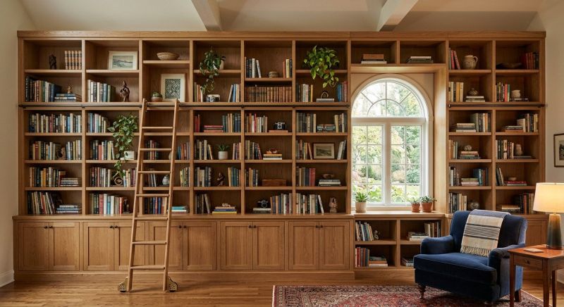Custom Bookshelves Installation in Frederick, MD