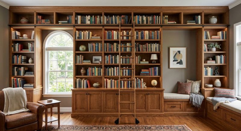Custom Bookshelves Installation in Annapolis, MD