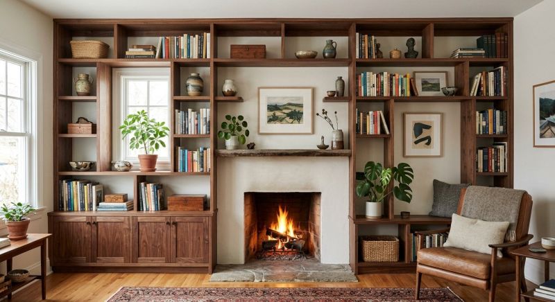 Fireplace Shelves Installation in Durham, NC