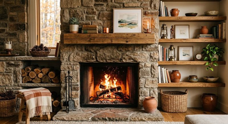 Fireplace Shelves Installation in Woodbridge, VA