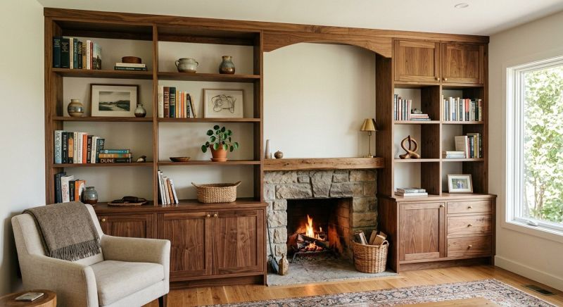 Fireplace Shelves Installation in Annapolis, MD