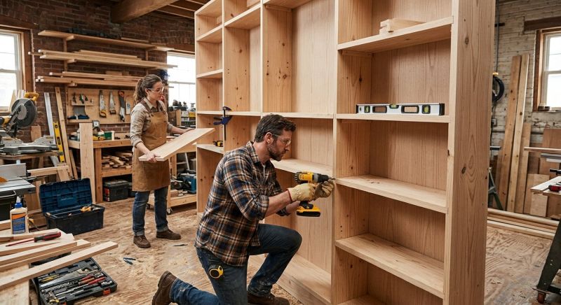 Bookcase Construction in Woodbridge, VA