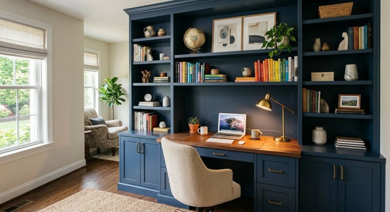 Built In Desk Installation in Annapolis, MD