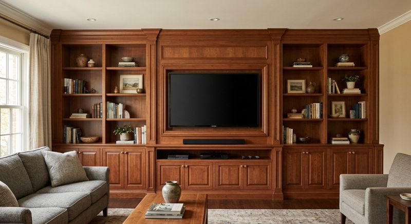 Built In Tv Cabinetry in Fairfax, VA