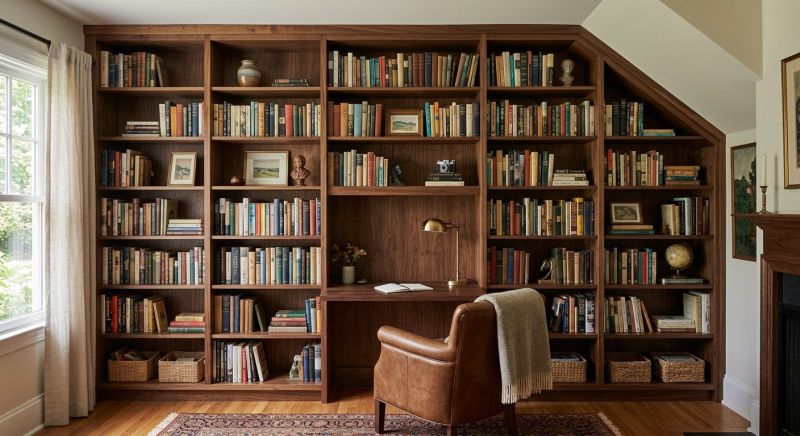 Custom Bookcase Installation in Frederick, MD