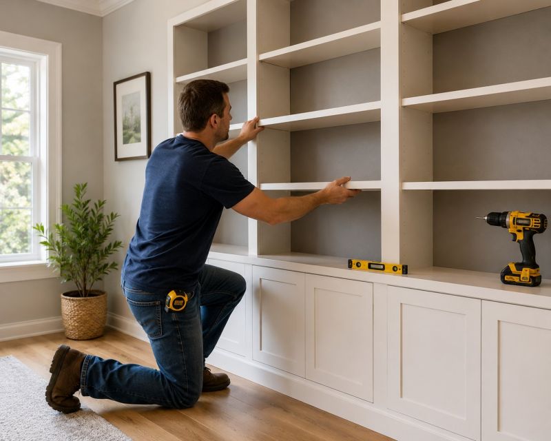 Custom Bookshelves Installation in Annapolis, MD